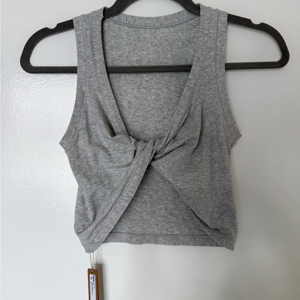 *SOLD* SKIMS NWT Cotton Twist Tank / Light Heather Grey / Size S